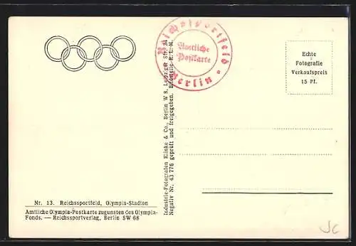 AK Berlin-Charlottenburg, Reichssportfeld, Olympia-Stadion