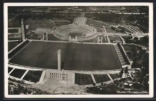 AK Berlin, Reichssportfeld, Olympiade 1936, Luftbild