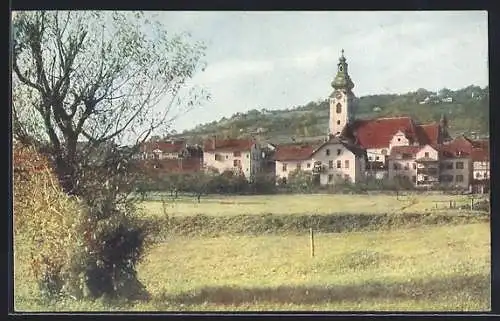 AK Hartberg i. d. Oststmk., Gesamtansicht mit der Kirche