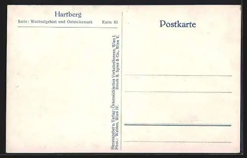 AK Hartberg i. d. Oststmk., Gesamtansicht mit der Kirche