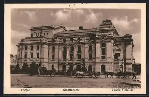 AK Foscani, Stadttheater, Pferdekarren