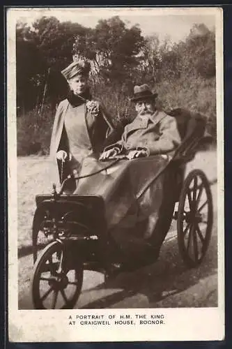 AK A Portrait of H.M. the King at Craigweil House, Bognor