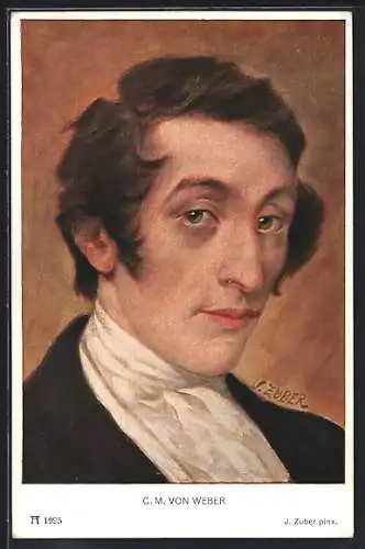 AK Carl Maria von Weber in jungen Jahren