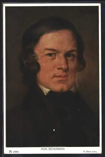 AK Porträt von Rob. Schumann