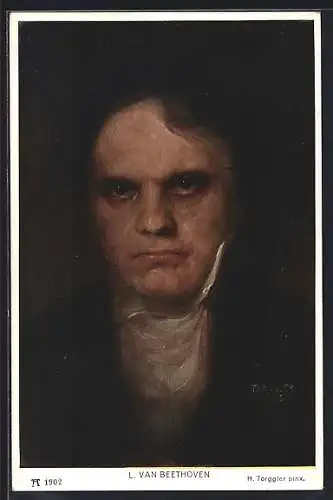 AK Ludwig van Beethoven, Portrait des Komponisten