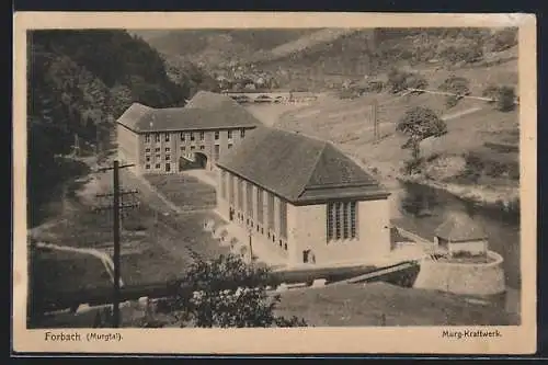 AK Forbach, Blick auf Murg-Kraftwerk