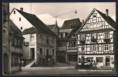 AK Gernsbach /Schwarzwald, Hofstätte und Gasthaus Zur Traube