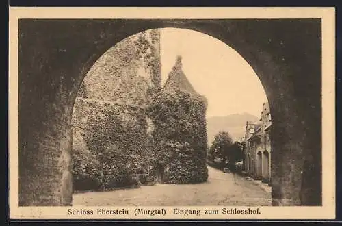 AK Gernsbach, Schloss Eberstein, Schlosseingang