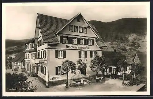 AK Forbach i Mürgtal, Partie am Gasthaus zum grünen Hof, Bes. Franz Maier