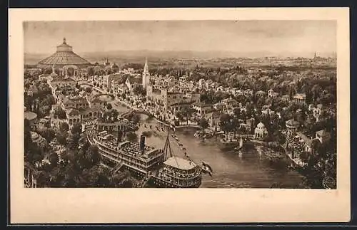 Künstler-AK Wien, Österreichische Adria-Ausstellung 1913, Gesamtansicht