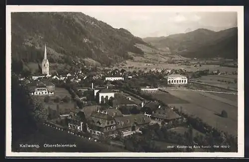 AK Kallwang /Obersteiermark, Teilansicht mit Kirche