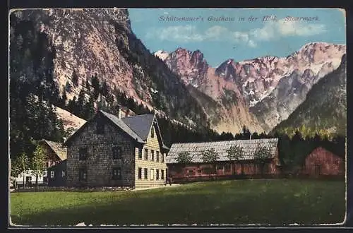 AK Weichselboden, Schützenauers Gasthaus in der Höll