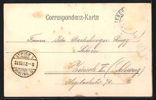 AK Innsbruck, Innbrücke mit Bergen