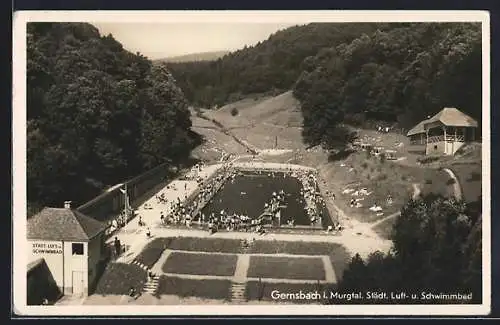 AK Gernsbach, Städt. Luft- und Schwimmbad