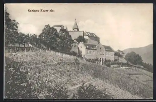 AK Eberstein / Schwarzwald, Blick auf das Schloss Eberstein