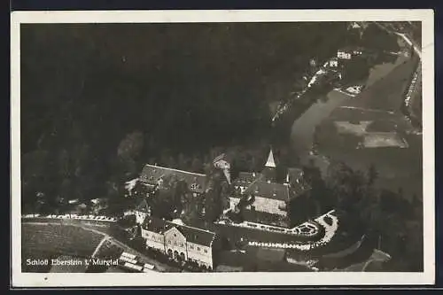 AK Eberstein im Murgtal, Blick auf das Schloss vom Flugzeug aus