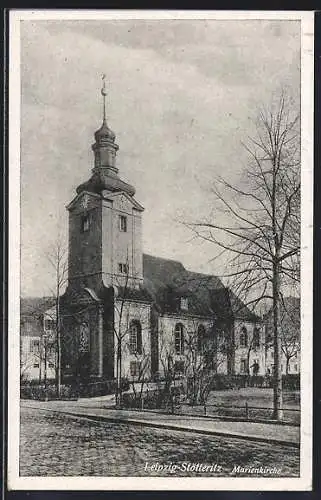 AK Leipzig-Stötteritz, Blick zur Marienkirche