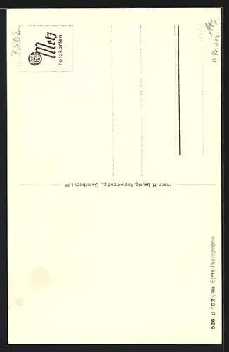 AK Gernsbach, Rathaus, erbaut 1617, Frontalansicht