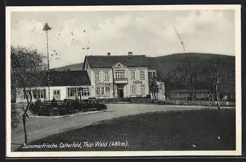 AK Ohrdruf-Friedrichroda, Catterfeld, Gasthof Schiller`s Höhe