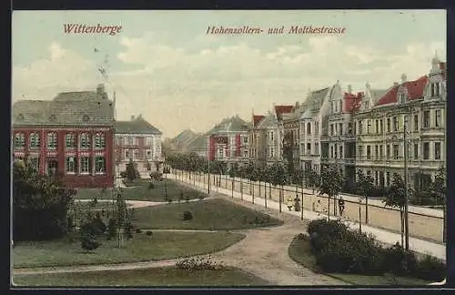 AK Wittenberge, Hohenzollern- und Moltkestrasse