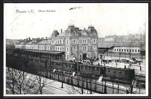 AK Plauen i. V., Oberer Bahnhof