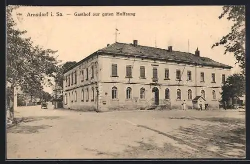 AK Arnsdorf i. Sa., Gasthof zur guten Hoffnung