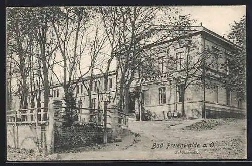 AK Bad Freienwalde a. O., Blick auf das Schützenhaus