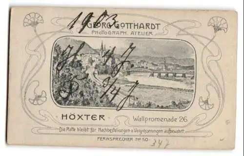 Fotografie Georg Gotthardt, Höxter a. W., Wallpromenade 26, Zwei Kinder in eleganter Kleidung