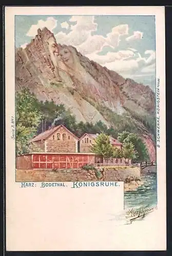 AK Thale, Königsruhe im Bodetal, Berggesichter