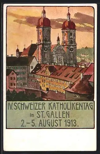 AK St. Gallen, IV. Schweizerischer Katholikentag 1913, Ortsansicht