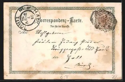 Lithographie Schönberg /Stubaithal, Gasthof Jagerhof, Witting Aussichts-Warte