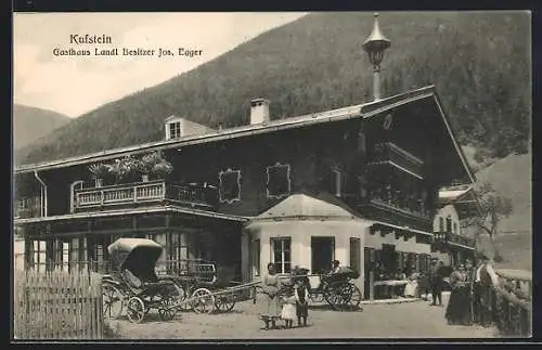 AK Kufstein, Gasthaus Landl von Jos. Egger