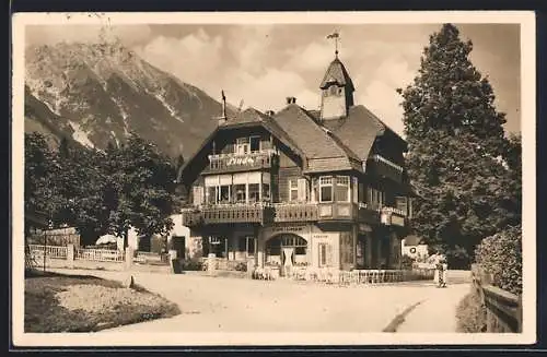 AK Innsbruck, Hotel-Restaurant zur Linde vor den Bergen