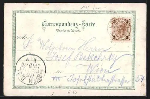 Lithographie Prebichl, Gasthaus und Alpenherberge zum Reichenstein, Bes. H. Spitaler, Zahnradbahn und Auerhahn