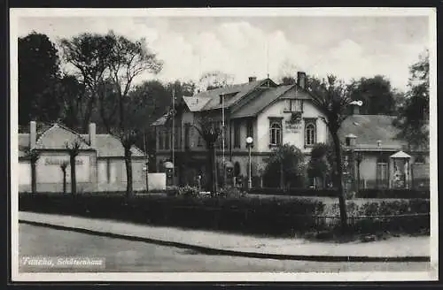 AK Taucha, Blick aufs Gasthaus Schützenhaus