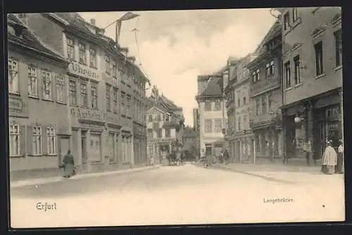 AK Erfurt, Langebrücke-Strasse