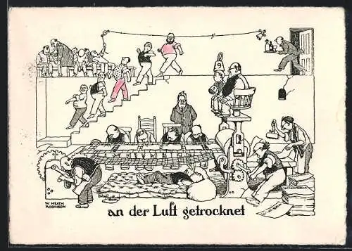 Künstler-AK Gernsbach-Murgtal, Eröffnung der Papiermacherschule 1956