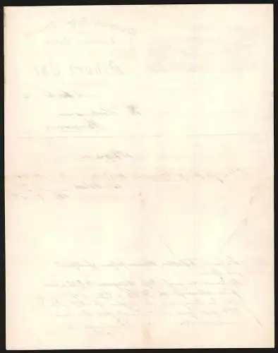 Rechnung Schlotheim /Thüringen 1905, Albert Ohl, Seilerwaren- & Netz-Fabrik, Gesamtansicht des Werkes