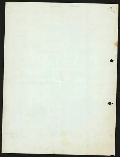 Rechnung Herford i. W. 1938, Adolf Müller, Pudding- & Backpulver-Fabrik, Ansicht des chemischen Laboratoriums