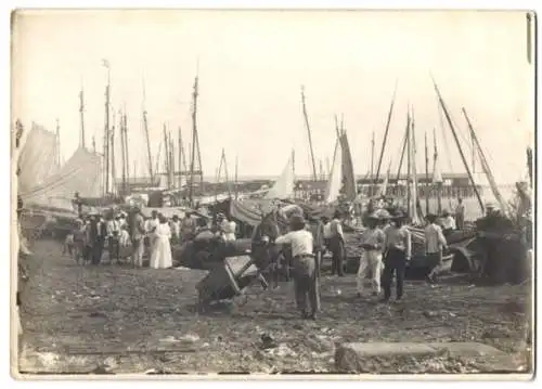 13 Fotografien Ansicht Panama-Stadt, Beerdigungsumzug mit Feuerwehrleuten, Unabhängigkeitsfeier 1909, Bau Panamakanal