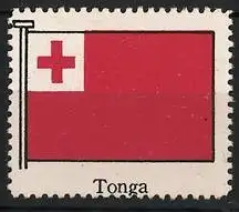 Reklamemarke Tonga, Nationalflagge, rotes Kreuzsymbol