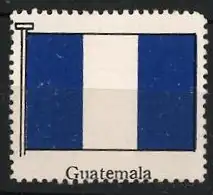 Reklamemarke Guatemala, Nationalflagge, Blau-Weiss-Blau