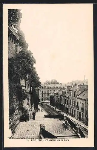 AK Poitiers, L`Escalier de la Gare