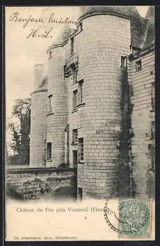 AK Vouneuil, Château du Fou près de Vienne