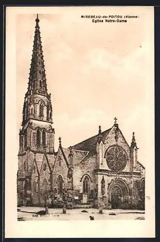 AK Mirebeau-de-Poitou, Église Notre-Dame