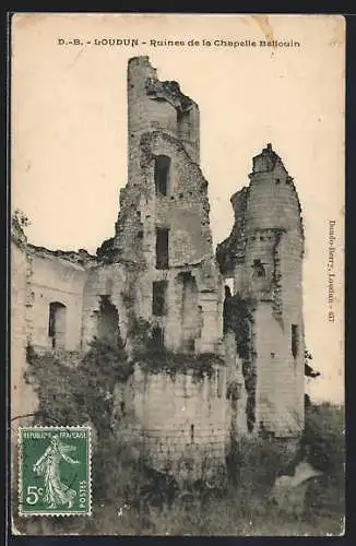 AK Loudun, Ruines de la Chapelle Bellouin