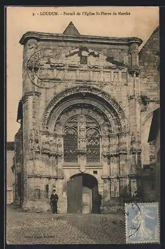 AK Loudun, Portail de l`Église St-Pierre du Marché