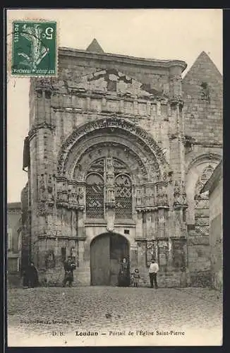 AK Loudun, Portail de l`église Saint-Pierre