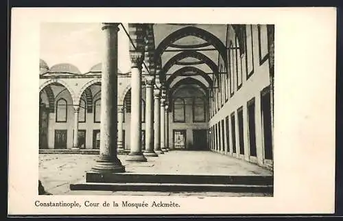 AK Constantinople, Cour de la Mosquée Ackmete