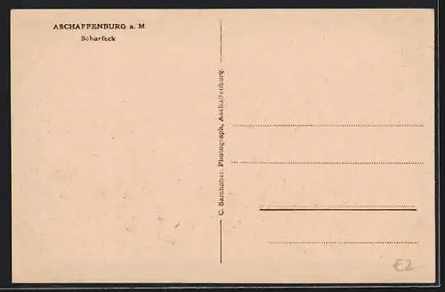 AK Aschaffenburg a. M., Partie am Scharfeck